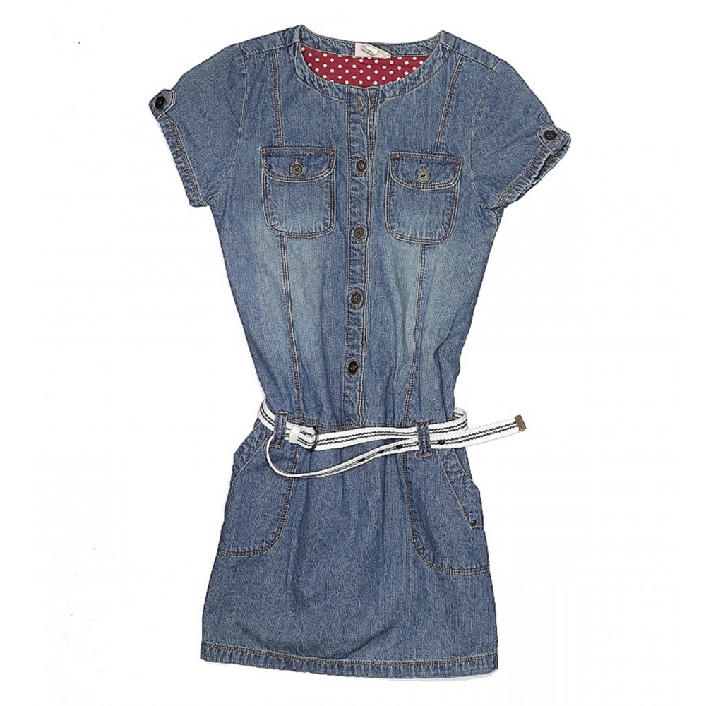 Denim Dress Girls Large